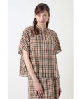 DAKS コットンボイル アシンメトリー ブラウス