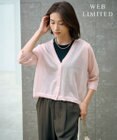 J.PRESS LADIES S 【WEB限定カラーあり・洗える】SHEER LIGHT KNIT Vネック カーディガン