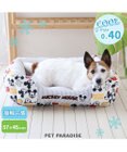 PET PARADISE ディズニー ミッキーマウス アイコン柄 四角  クール カドラーベッド（57×45cm）