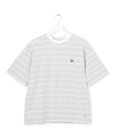 J.PRESS YORK STREET 【UNISEX】ブルドッグワンポイント ボーダー Tシャツ