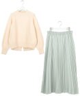 ANY SIS 【2SET】ボリューム ニット×プリーツ スカート セット