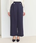 Feroux 【洗える】ウエストタックワイドパンツ