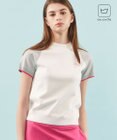 23区GOLF 【WOMEN】【ウォッシャブル】バイカラー モックネック ニット