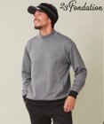 23区GOLF 【23Fondation/MEN】ストレッチ裏フリース モックネック