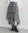earth music&ecology イレヘムチェックシャツスカート