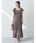 earth music&ecology ＳＥＴ２点　フリルショルダーツーピースワンピース