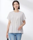 J.PRESS LADIES S 【洗える・接触冷感】プレーティングジャージー フレア カットソー