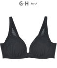 WACOAL ブラジャー 【小さく見せるブラ】 着やせ効果 ボリュームを逃がしてほっそり 脇高設計 Hカップまで対応 大きいサイズ レディース フルカップ BMM322 /ワコール
