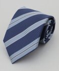 GOTAIRIKU 【日本製】西陣ネクタイ_ネイビー×サックス系
