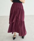 YECCA VECCA アシンメトリーラッフルスカート