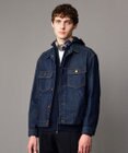 JOSEPH ABBOUD 【軽量/ストレッチ/JAPANファブリック/きれいめ】コーテッドストレッチデニム ジャケット