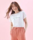ANY SIS L 【美人百花6月号掲載】フレンチスリーブロゴ Tシャツ