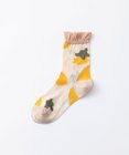 TRICOTE フラワーメッシュソックス
