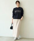 ブラッシュドジャージー Iラインスカート