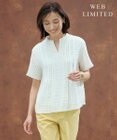 J.PRESS LADIES 【WEB限定カラーあり・洗える】シアーチェック カットソー