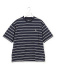 J.PRESS YORK STREET 【UNISEX】ブルドッグワンポイント ボーダー Tシャツ