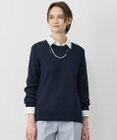 ICB グロッシーペーパーブレンド クルーネックプルオーバー