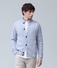 J.PRESS MEN ウール×カシミヤの上質素材【Cash Lamb's Wool】ハイネックケーブル カーディガン_25年モデル