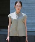 ICB L 【新色追加・CLASSY.掲載】セシェシルキーローン フレンチスリーブボウタイブラウス
