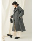 CRAFT STANDARD BOUTIQUE ウール混ガンパッチロングコート
