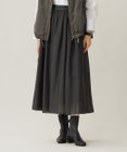 自由区 【ウエストゴム・洗える】シアーギャザー スカート
