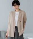 23区 【洗える】シアー ダブルブレスト ニット ジャケット