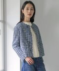 J.PRESS LADIES ファニーツイード ノーカラー ジャケット