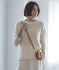 自由区 【洗える】ピュアカシミヤミルド ボートネック プルオーバー