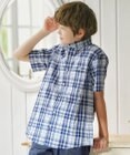 J.PRESS KIDS 【140-170cm】ロゴプリント チェックシャツ