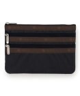 LeSportsac 3ZIP COSMETIC/ディープシー/ダークチョコレート