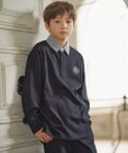 J.PRESS KIDS 【140-170cm】柄襟ラガー 長袖ポロシャツ