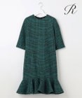 23区 S 【R(アール)】MANTECOツイード ペプラムワンピース