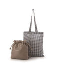 UNBILLION cachecache ギンガムチェックトート付き巾着ショルダー