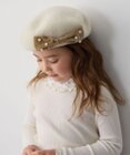 ANY KIDS パールリボンベレー帽