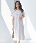 J.PRESS LADIES L 【WEB限定カラーあり・洗える】コットンスムース ドルマンスリーブ ワンピース