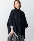 23区 L 【見上愛さん着用/Oggi12月号掲載】ウールライトリバー ポンチョシルエット コート