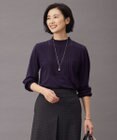 J.PRESS LADIES ウォッシャブルウール フリルネック カットソー