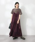 CRAFT STANDARD BOUTIQUE ベロアレース付きキャミワンピース