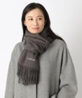 MOONBAT 【WEB限定】FURLA ウール100％ 大判プレーンストールマフラー/幅60cm
