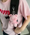 WEGO まゆげハートベアぬいぐるみキーホルダー