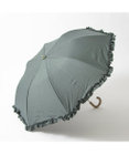 UNBILLION カシュネ cachenez / 【晴雨兼用】【日傘】 シャンプレーフリルトップレス折りたたみ傘