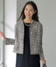 J.PRESS LADIES ファニーツイード ノーカラー ジャケット