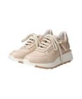 INTER-CHAUSSURES 【QUSHELI】アウトサイドジップレザースニーカー