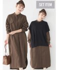 AMERICAN HOLIC ＳＥＴ　シャツワンピース＋ニットベスト