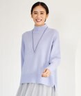 自由区 【洗える】ウールカシミヤブレンドハイネック ニット