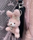 WEGO もこもこファンシーうさぎぬいぐるみキーホルダー