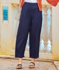 Tiaclasse L 【日本製・洗える】麻調ワイドパンツ