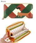 tsumori chisato CARRY くもネコチェック 財布 ラウンドファスナー長財布