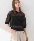 earth music&ecology メッシュポロニットプルオーバー