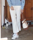 23区 【SLOW】ストレッチ コーデュロイ ストレート フレア パンツ